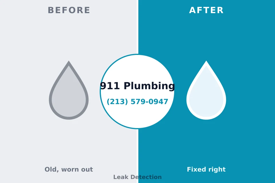 Before and after: plumbing repair Woodlake, VA